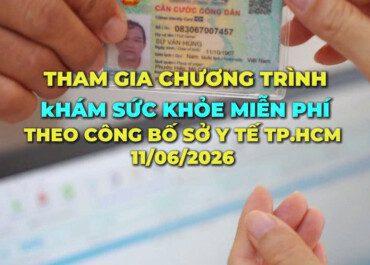 Khám sức khỏe định kỳ miễn phí tại TP.HCM: Chỉ cần CCCD